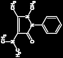 77. Aminofenazon 1 H NMR spektrum (DMS) 1.00 1.98 2.00 1.08 2.98 6.01 2.98 7.2493 7.2615 7.2739 7.3305 7.3312 7.