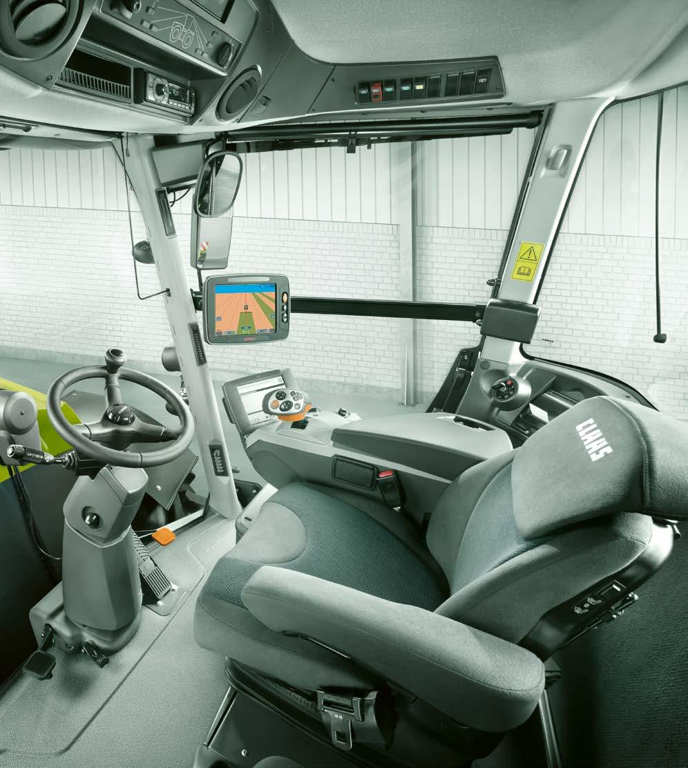 Business Class a fülke Kényelem Kényelmes hátramenet Remek kilátások A XERION TRAC VC (Variable Cab)