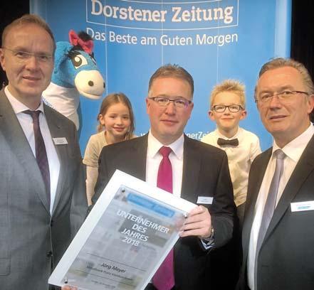 Der Geschäftsführer des Metallwerks Franz Kleinken erhielt die Auszeichnung, die die Dorstener Zeitung zum 14. Mal vergab, bei einem Festakt mit mehr als 130 Gästen in Wulfen.