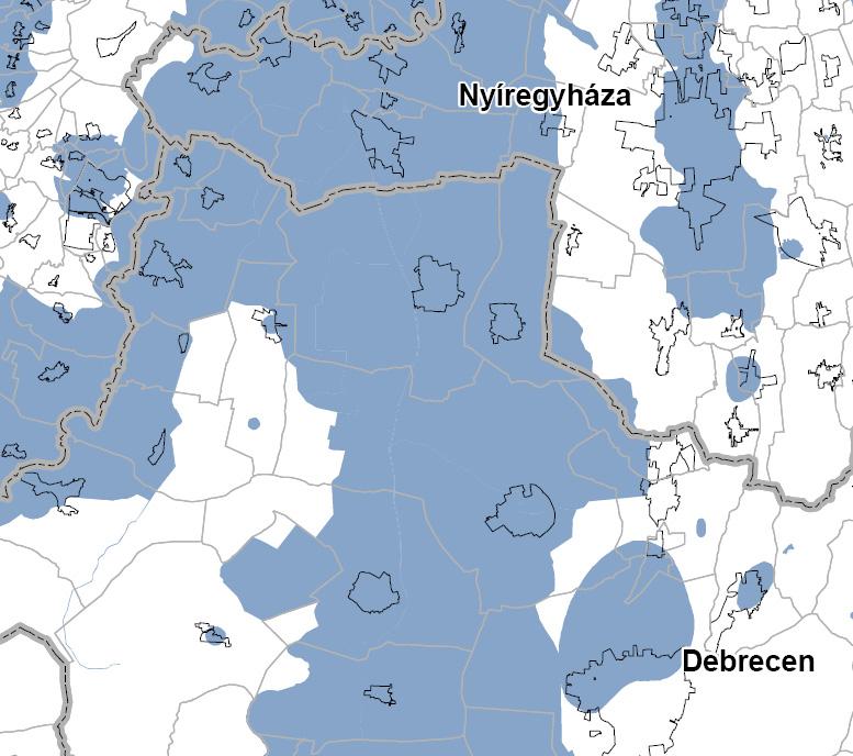 HAJDÚNÁNÁS Országos vízminőségvédelmi terület övezete: Az övezet Hajdúnánás város teljes igazgatási területét érinti, így a településszerkezeti terven ez nem került külön rajzi ábrázolásra.