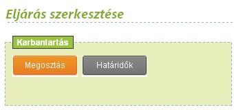 Megosztás funkciógomb használatával. Természetesen a Megosztás funkció a kérelem benyújtás után továbbra is alkalmazható a kérelmezői felületen is.
