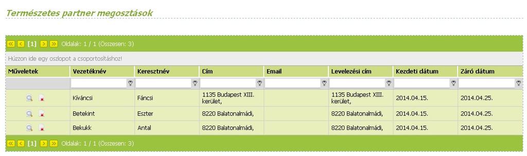 A partner számára az egyedi kódot ÉTDR-en belül és ÉTDR-en kívül is (telefonon, email-en, stb.) el lehet juttatni.