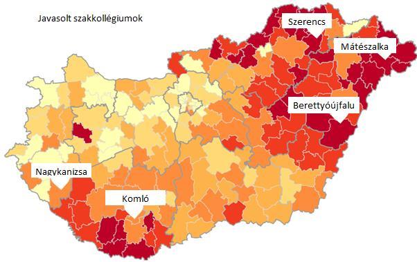 24. BEAVATKOZÁS Szakképzési szakkollégiumok létrehozása A leghátrányosabb járásokban magas a szegény sorsú családokból érkező diákok aránya.