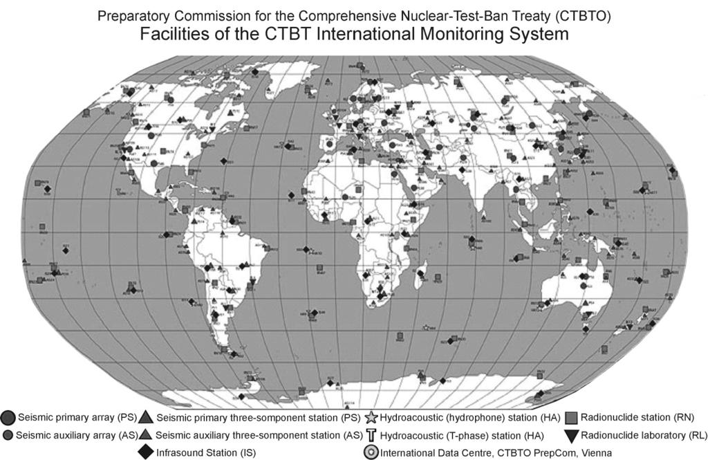 5. ábra Az Átfogó Atomcsendegyezményt ellenőrző hálózat (IMS) lent.