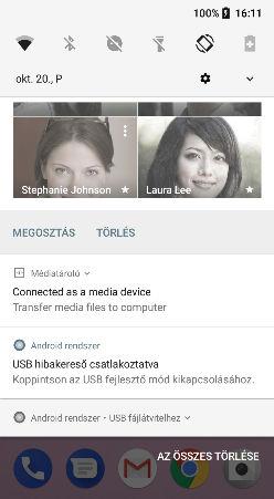 36 Az első hét az új telefonnal Az Értesítések panel Az értesítő ikonok értesítik az új üzenetekről, a naptári eseményekről, a riasztásokról és a folyamatban lévő tevékenységekről, például a