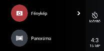 58 Fényképek és videók készítése 3. Érintse meg a használni kívánt felvételi módot. 4. A Keresőképernyőn található elemmel gyorsan válthat az előoldali és a főkamera között. 5.