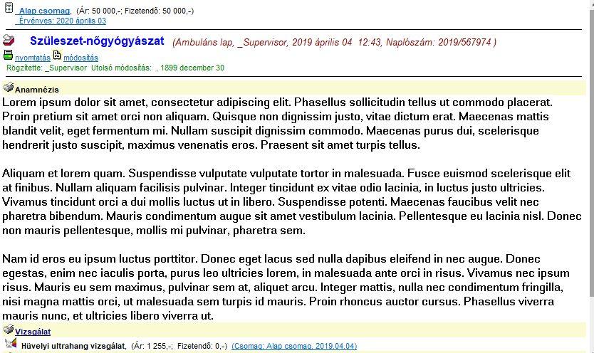 A kiválasztást követően a rendszer futtatja a következő automatizmusokat: A kiválasztott ellátási csomagot hozzárendeli a megjelenéshez, így az megjelenik a fában és az összegző nézetben is.