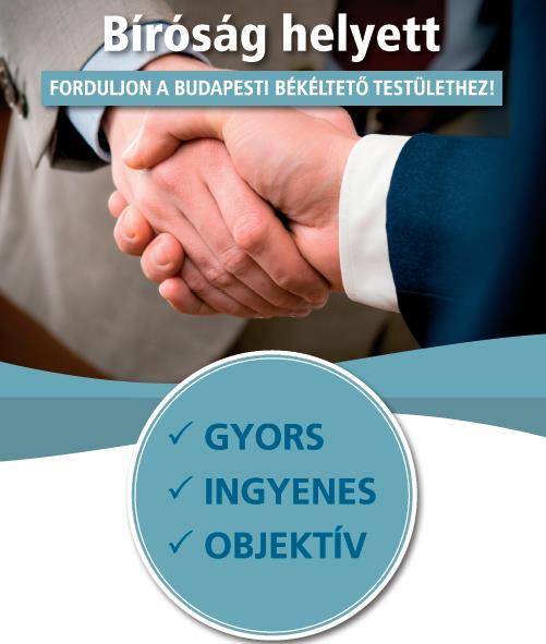 Szakmai beszámoló a Budapesti Békéltető Testület 2018.