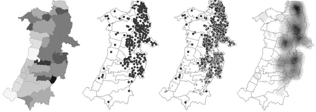 18 VALÁNSZKI I., FILEPNÉ KOVÁCS K. 2. ábra A Környezet-Biodiverzitás csoport szakmai értékelésének (1.) összevetése a ppgis eredményeivel (2 4.) Figure 2.