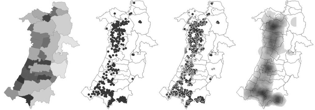 20 VALÁNSZKI I., FILEPNÉ KOVÁCS K. húzótelepülésre mutat, melyektől teljesen leszakadtak a mintaterület további tagjai. Ezen húzótelepülések a következők: Telkibánya, Boldogkőváralja és Mogyoróska. 4.