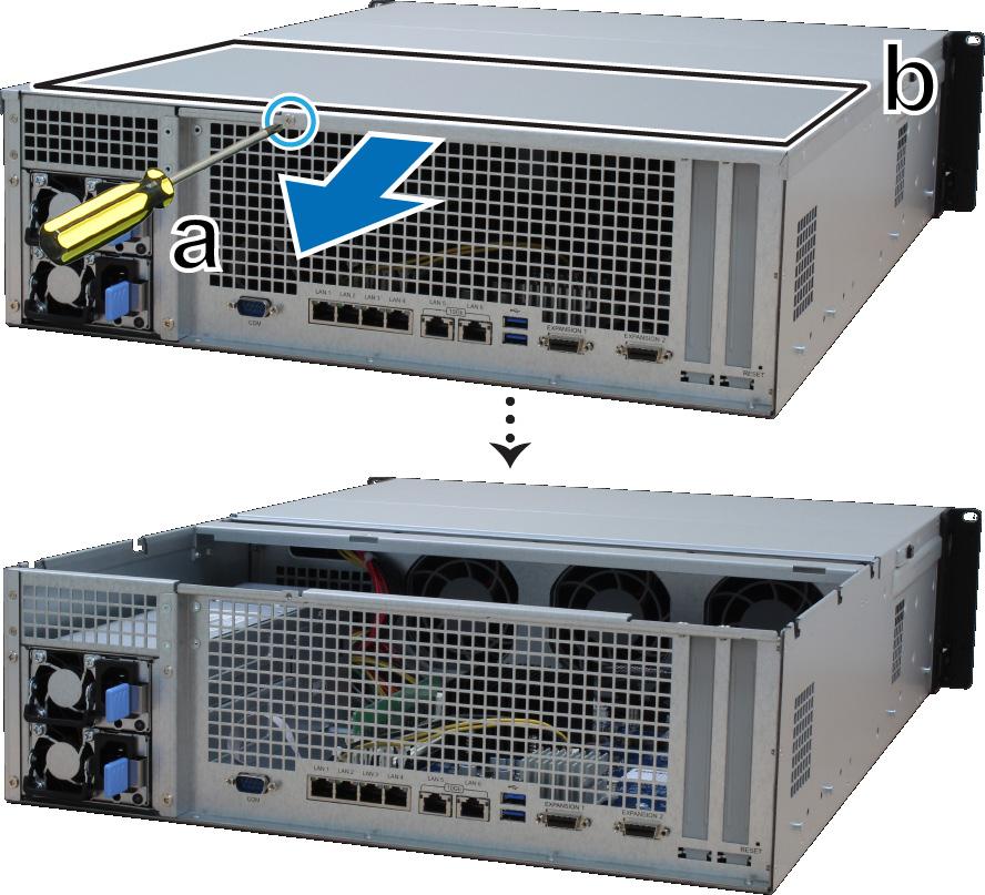 RAM modul hozzáadása a RackStation egységhez Az opcionális Synology RAM modul a RackStation egység memóriájának bővítésére szolgál.