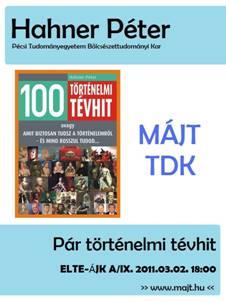 A Magyar Állam- és Jogtörténeti Tanszék Tudományos Diákköre a 2011/2012-es tanév első félévére nyolc ülés megtartását tervezi.