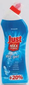 314, 17 399,- JUST WC TISZTÍTÓ GÉL 900 ml/db 471, 65 1 :