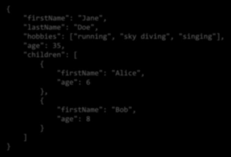 JSON - JavaScript Object Notation Segédlet: https://realpython.