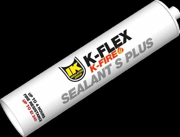 K-FLEX K-FIRE SEALANT S PLUS K-FLEX K-FIRE SEALANT S PLUS K-FLEX K-FIRE SEALANT S PLUS Egykompnensű, tűzálló, semlegesen kikeményedő, szilikon tömítőanyag olyan helyekre, ahol rugalmas tűzálló