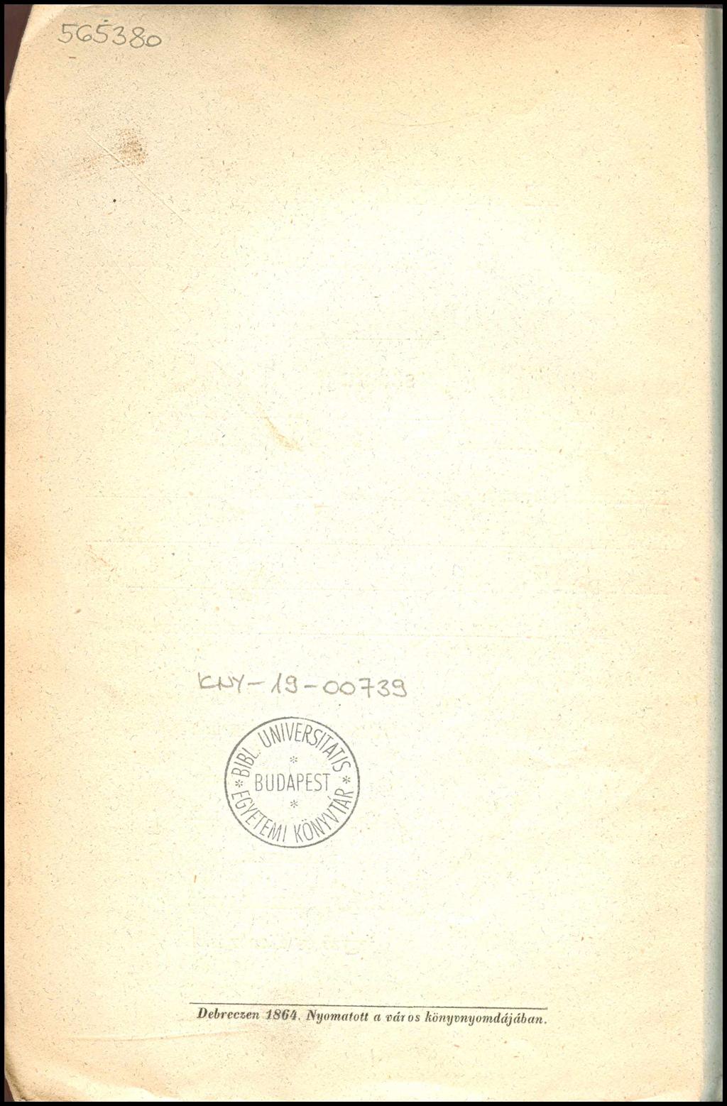 Debreczen 1864,