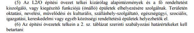korlátok a HÉSZ