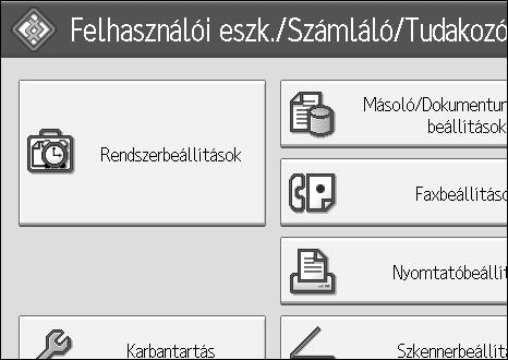 Célállomások beprogramozása a Címjegyzékbe Célállomások beprogramozása a Címjegyzékbe Faxszámokat, e-mail címeket, IP-Fax célállomásokat, és mappa célállomásokat programozhat be a Címjegyzék kezelése