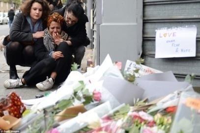 scène: fókusz a kép közepén Procedúra: A kamera nézőpontja: alulról mutatja Mozdulatok: az együttes tagjai virágot tesznek a megemlékezések helyszínére + előrehajolnak, tisztelegnek a halottak előtt