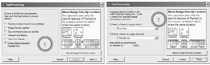 rubpabti33³ Union two theme Spatial Join 1- cucerciserisyk Assign data by location ryccuc Next 2- kñúgrbgb;bnþab;³ Select a theme to assign data to: erciserisykeqμah Theme srmab;ttyltinñn½y Select a