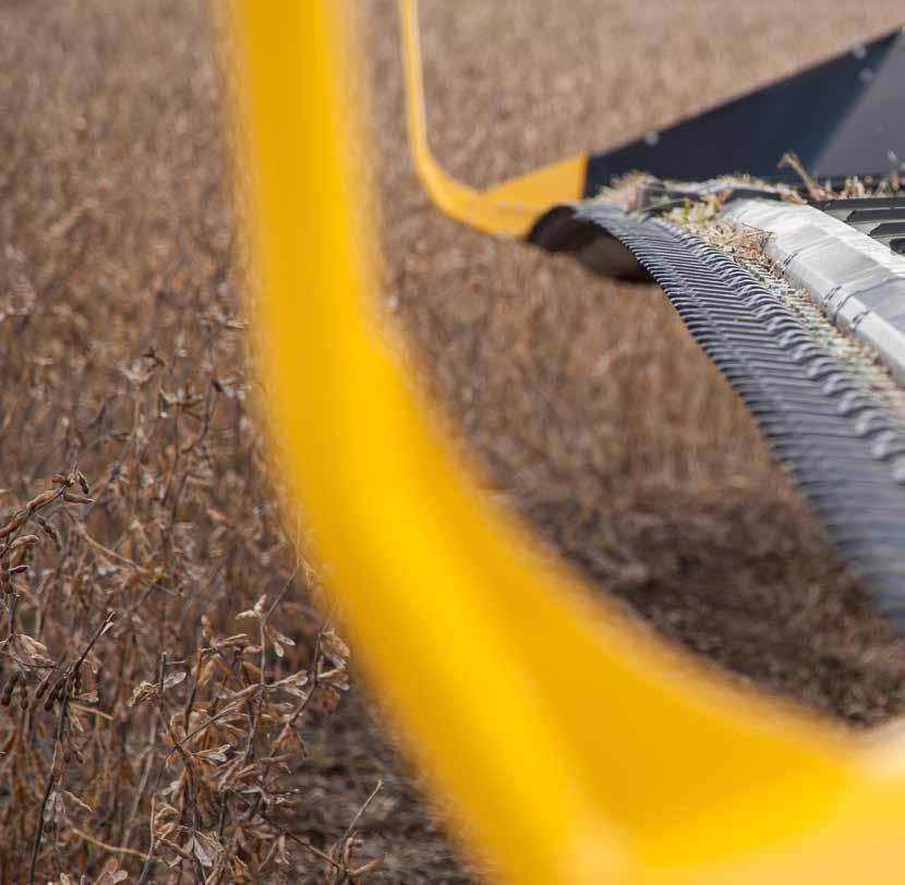 Kasza- és vágószerkezet Ne hagyjon semmit a szántóföldön A flexibilis késtartó gerenda lehetővé teszi közvetlenül a talaj fölötti betakarítást.