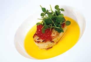 12 HUF 3900 NEW YORK SPECIAL EGG (Smoked pike perch soufflé, beurre blanc sauce, caviar) NEW