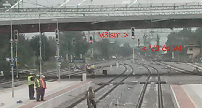 éjjel került sor szoftvercserére, ekkor üzembe helyezték a V4ism ismétlőjelzőt, valamint bekapcsolták a jelfeladást az I-V, és VIII. (6 db) vágányokon. 1.4.4.1 Hiányosságok A biztosítóberendezés üzembe helyezési jegyzőkönyve (2015.
