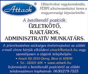 nyomtatásban - 12 alkalom 12 héten át - 38x43 mm-es színes hirdetés - AJÁNDÉK: 1 alkalom 1/3 oldalas PR cikk fotóval ár: