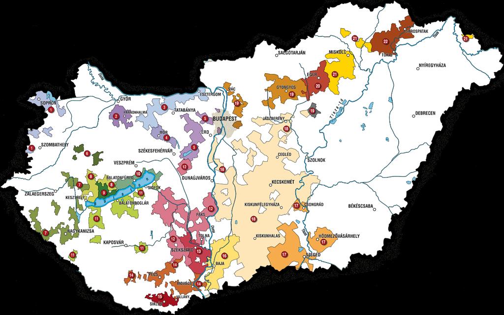 Magyarország Borvidékei Wine Regions of Hungary 1. Sopron 2. Pannonhalma 3.
