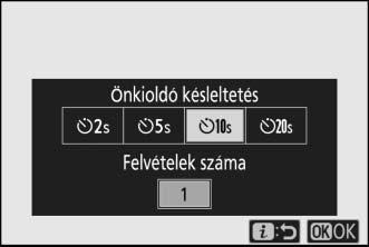 Kioldási mód Kiválaszthatja, hogy milyen műveletet hajtson végre a készülék a kioldógomb teljes lenyomásakor. További részletekről A c/e (kioldási mód/önkioldó) gomb részben olvashat (0 83).