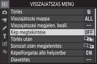 A beállítások megjelenítéséhez koppintson a kívánt menüelemekre, módosításukhoz pedig koppintson az