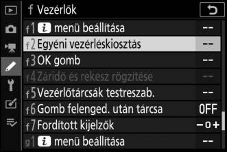 A funkciógombok (Fn1 és Fn2) Az Fn1 és az Fn2 gomb szintén használható Fn1 gomb arra, hogy fényképezés közben gyorsan hozzáférjen kiválasztott beállításaihoz.