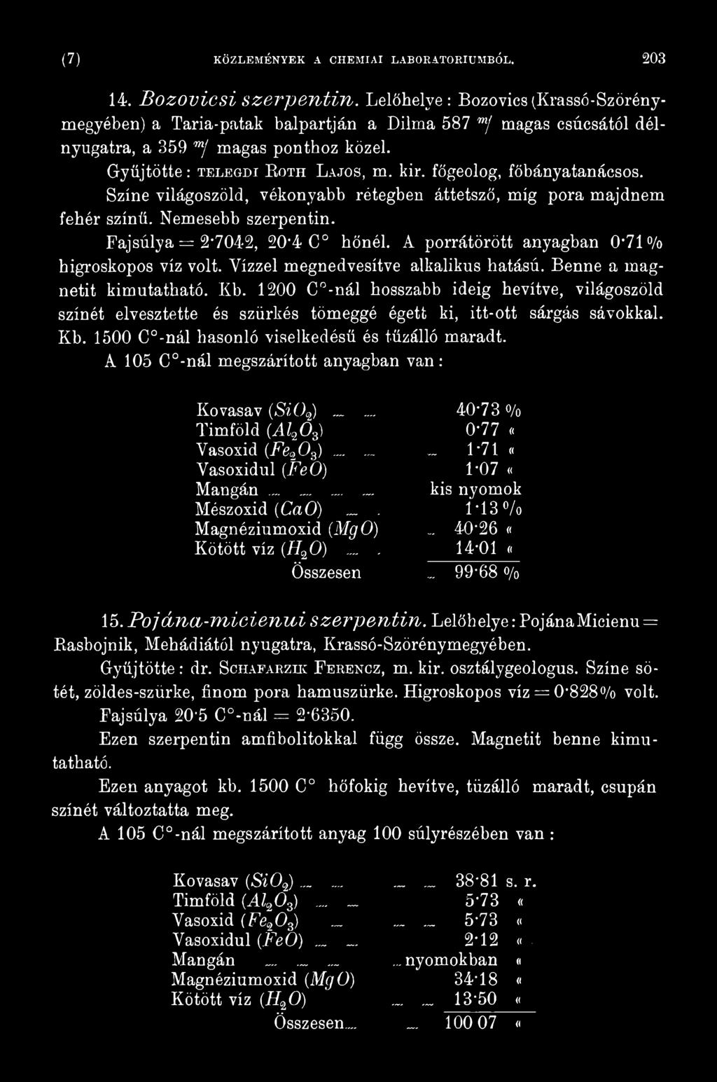1200 C -nál hosszabb ideig hevítve, világoszöld színét elvesztette és szürkés tömeggé égett ki, itt-ott sárgás sávokkal. Kb. 1500 C -nál hasonló viselkedésű és tűzálló maradt.