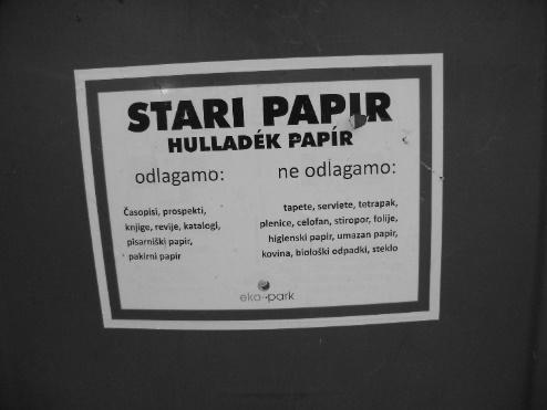 szerkezetnyi magyar szövegrész kisebb betűnagysággal, de azonos betűtípussal szerepel. 6. kép. Részleges kétnyelvűség 3.1.