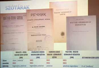 Egyik ilyen a vallási, a másik a gazdasági terminológia. А készülő szótár struktúrájáról ис beszélek.