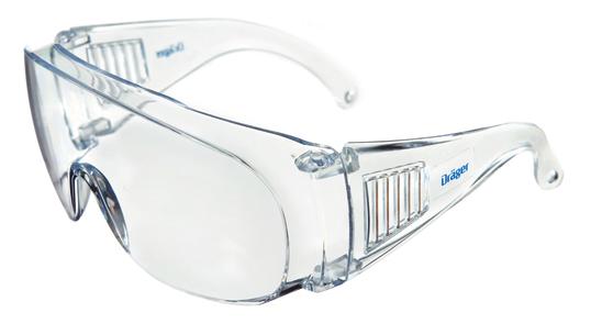 04 Dräger X-plore 3300/3500 Rendszer-összetevők Dräger X-pect 8100 védőszemüveg D-33519-2009 A Dräger X-pect 8100 klasszikus védőszemüveg, amely számos munkaterülethez és az üzembe látogatók számára