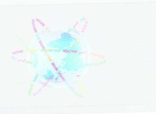 Procontrol Orbit hologram mintás lamináló fólia Ha saját egyedi grafikáját szeretné biztonsági elemként a kártyán látni, két lehetőség kínálkozik: Hologram / laminálás egyedi mintákkal Egyedi