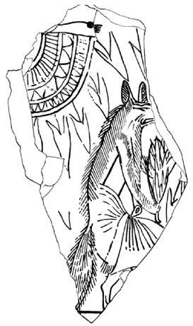 dinasztia kori osztrakonon (Deir