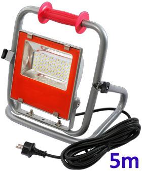 30W Portable Work Light with Adjustable Floor Stand Power 30W, 60LEDs / 12C5B, Min.105Lm/W, 5000K/Beam: 100 Die-casting Aluminum Case, Driver Built-In: 38VDC / 750mA, 50Hz/100~250VAC/PF=0.