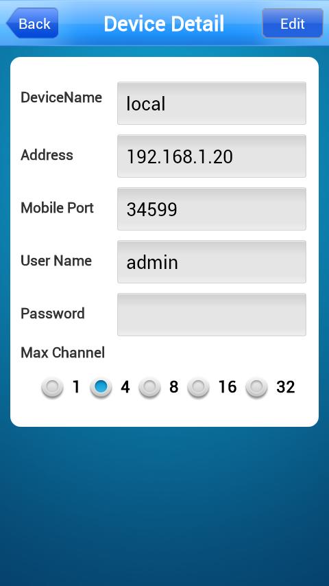 82. ábra VMEye beállítás [DeviceName] a rögzítőnk neve, tetszőleges [Address] a rögzítőnk IP címe [Mobile Port] a rögzítő által