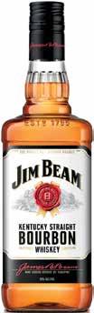 4 399 JIM BEAM WHITE, RED STAG,
