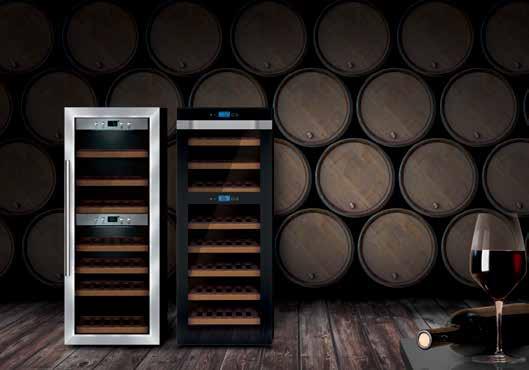 BORHŰTŐK KOMPRESSZOR TECHNOLÓGIÁVAL WINEMASTER KOMPRESSZOR TECHNOLÓGIA Professzionális kompresszor technológia A kompresszor technológia az egyénileg szabályozható hőmérséklet-szabályozó rendszerrel
