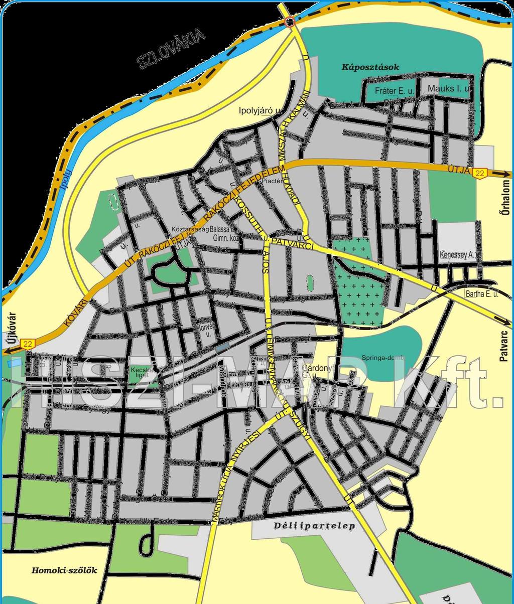 Ipoly-part Versenypálya Sátrak - öltözők Sátrak - Versenyiroda /Csak az Ipolypart út felől közelíthető meg!