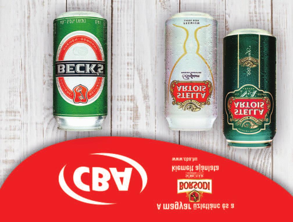 Ajánlatunk a címlapon jelzett idôszak alatt, illetve a készlet erejéig érvényes a CBA