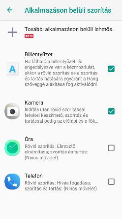 36 Nyomásérzékeny gombok és Edge Sense 3. Érintse meg az Alapértelmezett hangsegéd indítása Segítő alkalmazás elemet. 4.