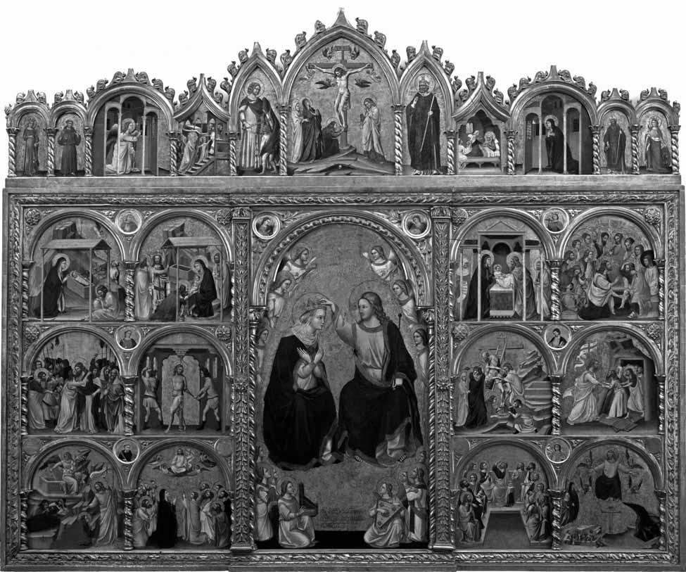 SZENTESI EDIT 6. Guariento di Arpo: Mária megkoronázása, polyptychon, 1344 Pasadena (Kalifornia), Norton Simon Museum Norton Simon Art Foundation elhunyt) férjét, II.