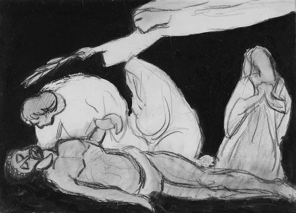 GOSZTONYI FERENC 8. Ferenczy Károly: Tanulmány a tervezett Pietà című festményhez, 1915 1916 (œuvre-kat. G.