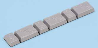 730 100 PORSZÓRT CINK KERÉKSÚLY Méret 5 és 10 g: 15 x 3