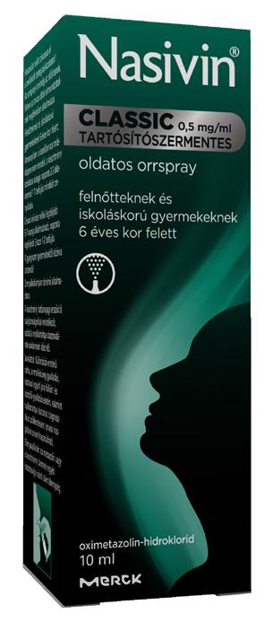 Nasivin Kids 0,25 mg/ml tartósítószermentes oldatos orrspray, 10 ml Tartósítószermentes orrspray kisgyermekeknek 1-6 éves korig. Megszünteti az orrdugulást, akár 12 órán át.