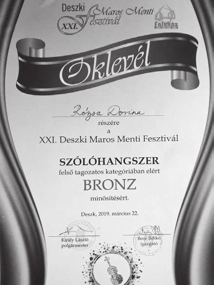 A Alapfokú Művészeti Iskola három tanulója (Balog Bella, Vágó Petra és Katona Veronika) indult az idén január végén, Szegeden megrendezésre kerülő területi válogatón.